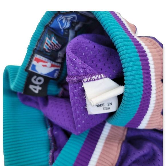 NBA Reebok Team Issued Apparel Utah Jazz Pro Cut Purple 2002-2003 Sz 46 - Picture 8 of 8